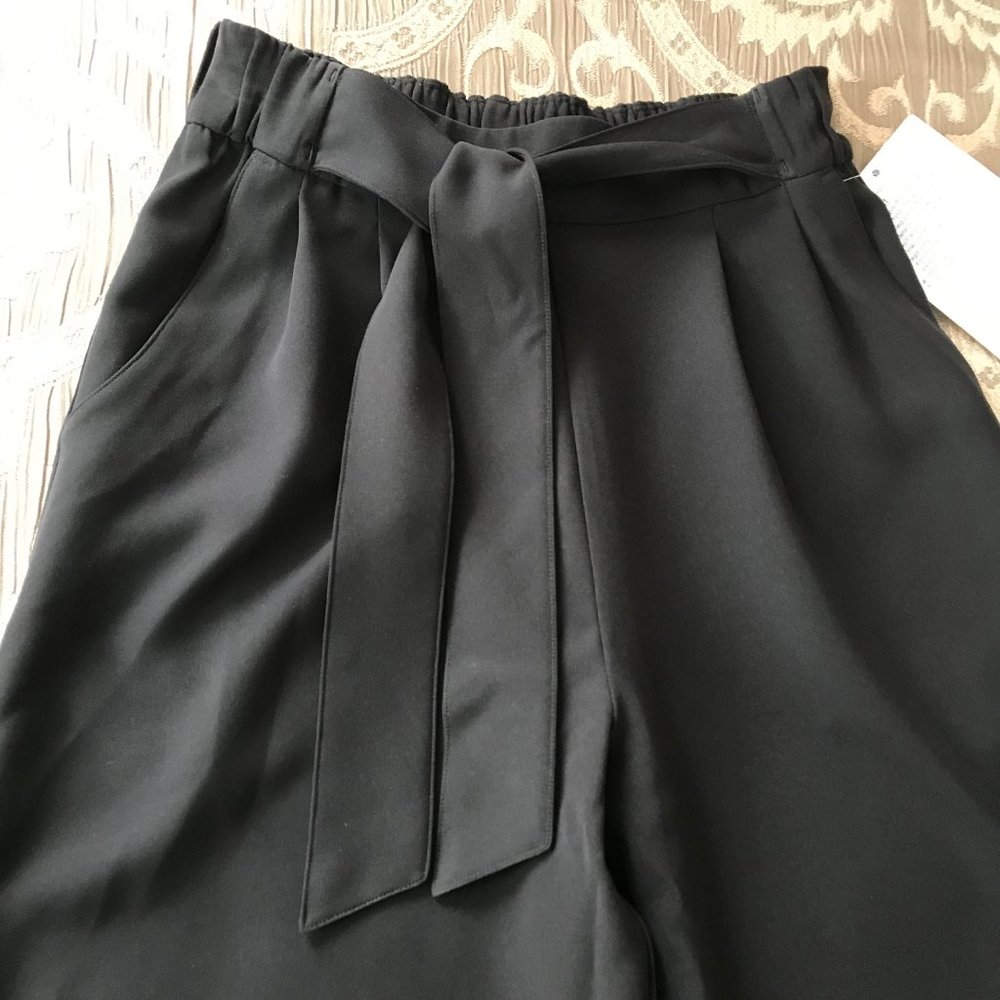 LULULEMON NOIR PANTS BLACK HIGH RISE WIDE LEG NWT - Picture 3 of 5